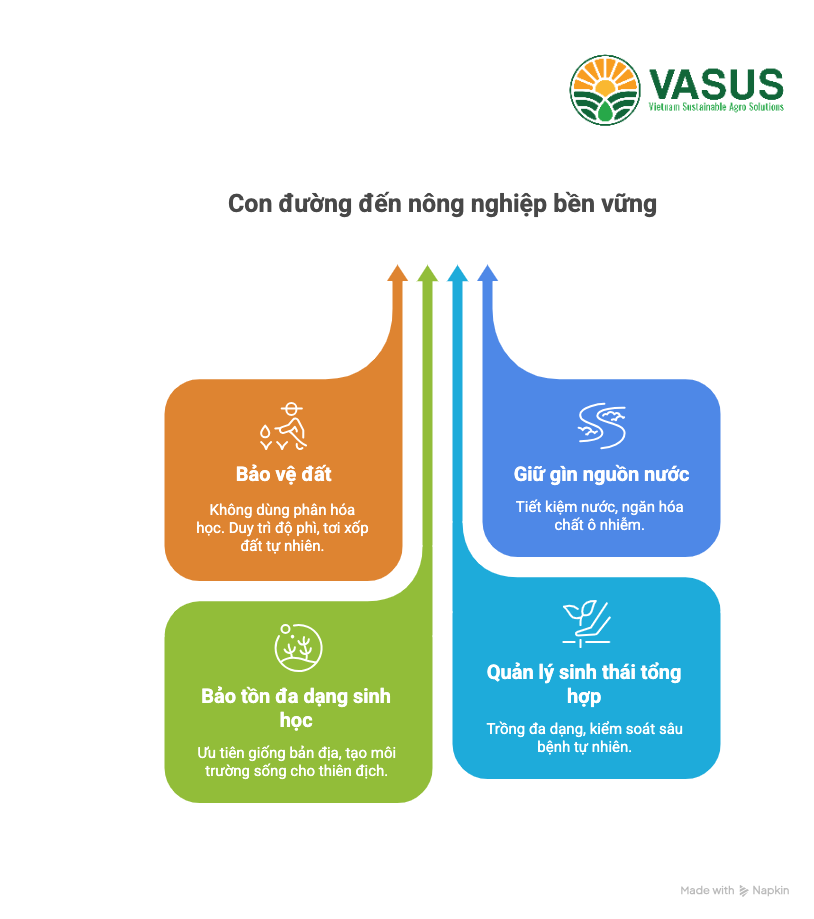 Hữu cơ con đường nông nghiệp bền vững